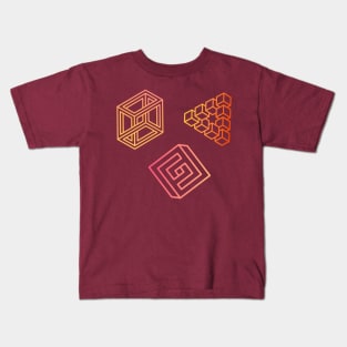 Strange Geometry - Sunshine Pack (Outline) Kids T-Shirt